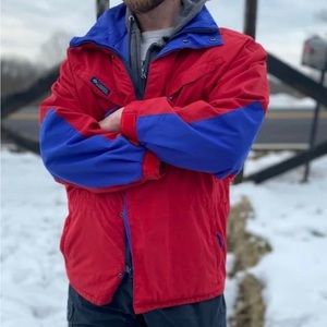 Columbia Red Jacket Vintage* Retro